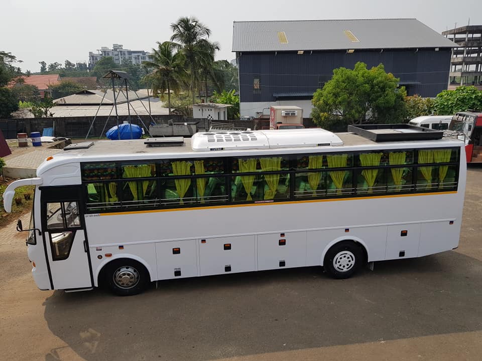 JTAC Bus AC Installation on a Tourist Bus in Kerala